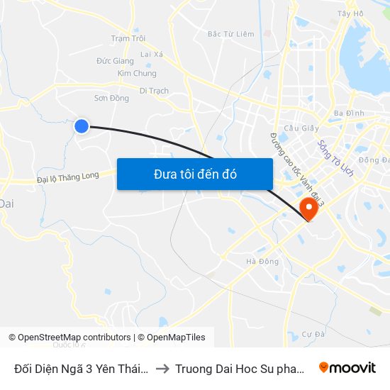 Đối Diện Ngã 3 Yên Thái - Yên Sở, Song Phương to Truong Dai Hoc Su pham nghe thuat trung uong map