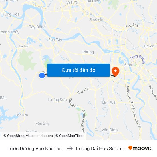 Trước Đường Vào Khu Du Lịch Thác Bạc Suối Sao 30m to Truong Dai Hoc Su pham nghe thuat trung uong map