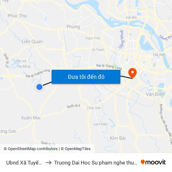 Ubnd Xã Tuyết Nghĩa to Truong Dai Hoc Su pham nghe thuat trung uong map