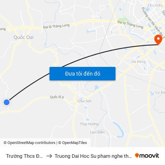 Trường Thcs Đông Sơn to Truong Dai Hoc Su pham nghe thuat trung uong map