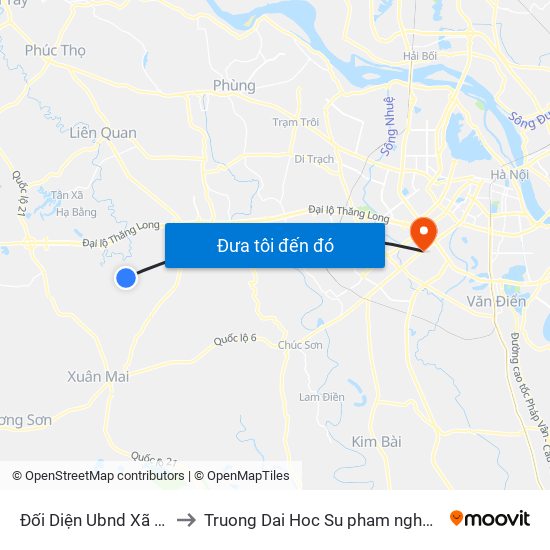 Đối Diện Ubnd Xã Tuyết Nghĩa to Truong Dai Hoc Su pham nghe thuat trung uong map