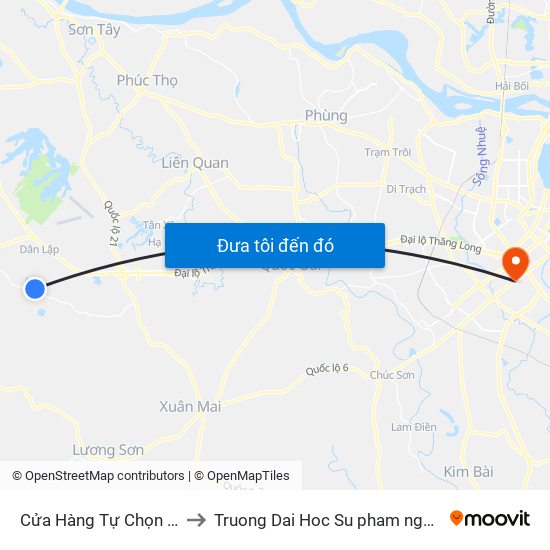 Cửa Hàng Tự Chọn Quỳnh Lương to Truong Dai Hoc Su pham nghe thuat trung uong map