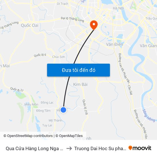 Qua Cửa Hàng Long Nga 100m, Viên An - Tỉnh Lộ 429 to Truong Dai Hoc Su pham nghe thuat trung uong map