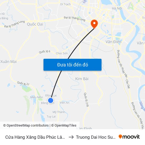 Cửa Hàng Xăng Dầu Phúc Lâm Thôn Chân Chim, Phúc Lâm - Tỉnh Lộ 429 to Truong Dai Hoc Su pham nghe thuat trung uong map