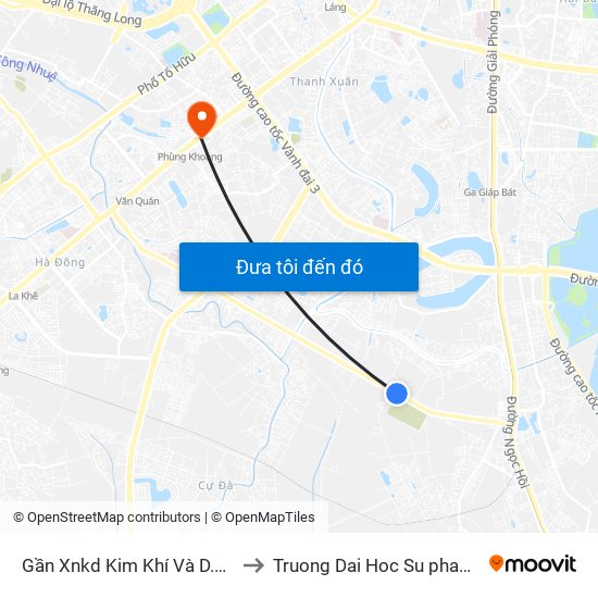 Gần Xnkd Kim Khí Và D.Vụ Số 3 - Phan Trọng Tuệ to Truong Dai Hoc Su pham nghe thuat trung uong map