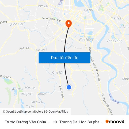 Trước Đường Vào Chùa Tây Quế Sơn Khoảng 50m to Truong Dai Hoc Su pham nghe thuat trung uong map