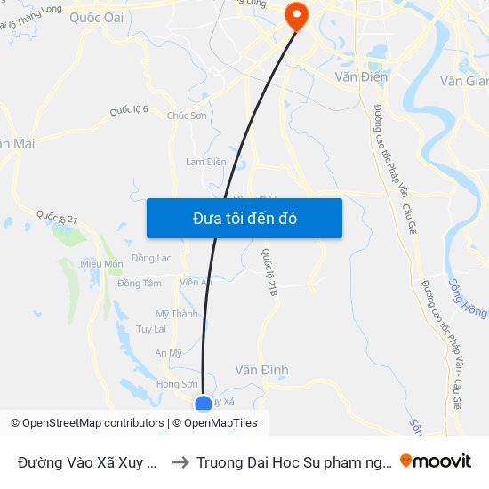 Đường Vào Xã Xuy Xá Khoảng 50m to Truong Dai Hoc Su pham nghe thuat trung uong map