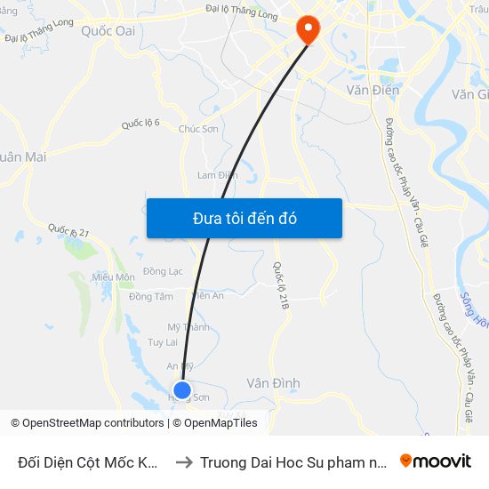 Đối Diện Cột Mốc Km 52 Tỉnh Lộ 419 to Truong Dai Hoc Su pham nghe thuat trung uong map