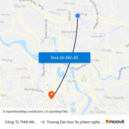Công Ty Tnhh Mtv Cơ Khí 17 to Truong Dai Hoc Su pham nghe thuat trung uong map