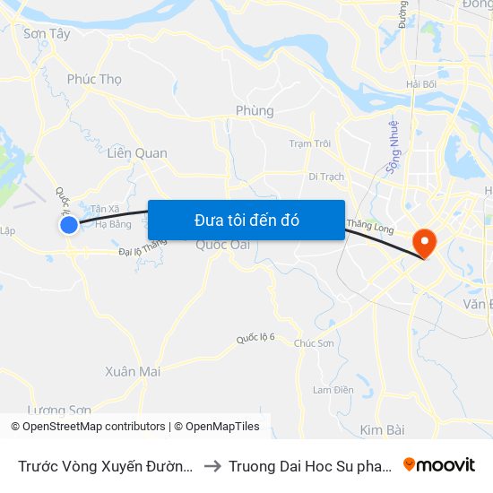 Trước Vòng Xuyến Đường Vào Trường Đh Fpt 70m to Truong Dai Hoc Su pham nghe thuat trung uong map