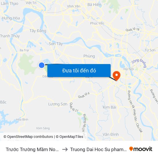 Trước Trường Mầm Non Yên Bài A 40m, Đt87 to Truong Dai Hoc Su pham nghe thuat trung uong map