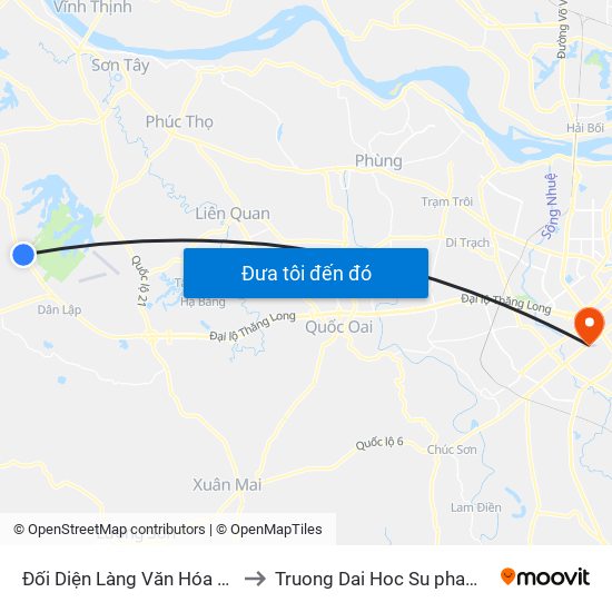 Đối Diện Làng Văn Hóa Thôn Quảng Phúc, Đt87 to Truong Dai Hoc Su pham nghe thuat trung uong map