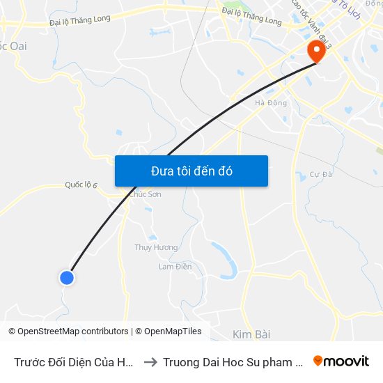 Trước Đối Diện Của Hàng Spa Thanh Tính to Truong Dai Hoc Su pham nghe thuat trung uong map