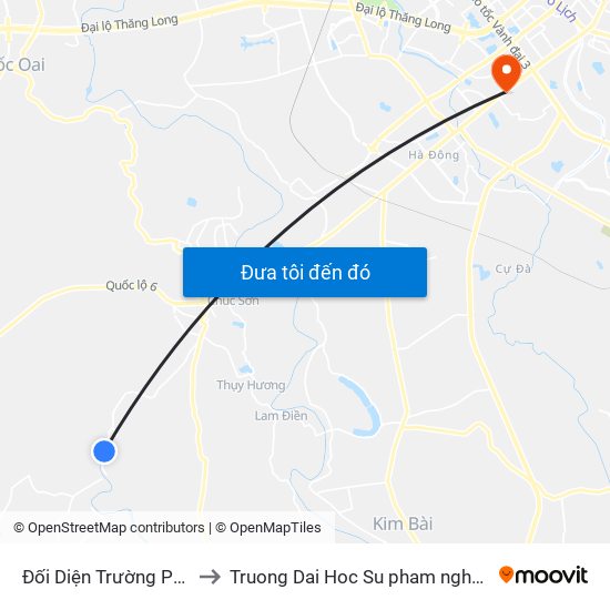 Đối Diện Trường Ptth Tốt Động to Truong Dai Hoc Su pham nghe thuat trung uong map