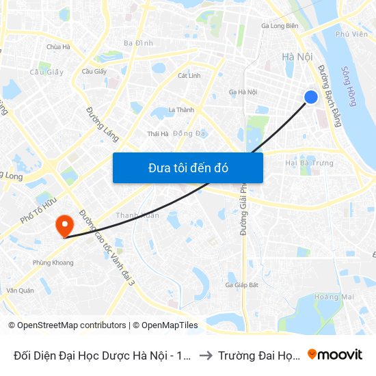 Đối Diện Đại Học Dược Hà Nội - 15 Lê Thánh Tông to Trường Đai Học Hà Nội map