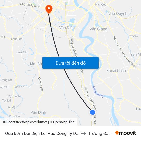 Qua 60m Đối Diện Lối Vào Công Ty Điện Lực Phú Xuyên - Quốc Lộ 1a to Trường Đai Học Hà Nội map