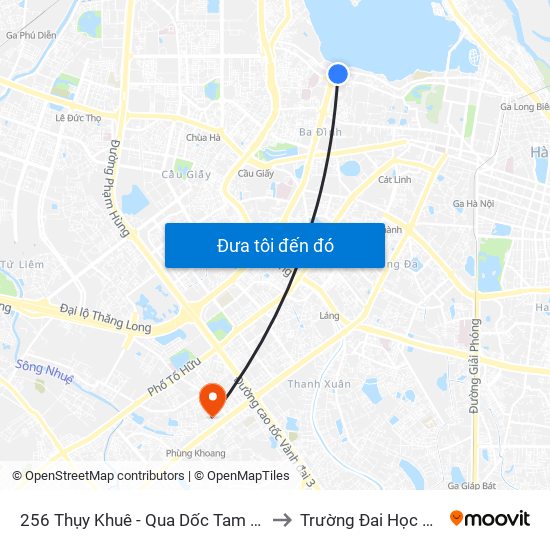 256 Thụy Khuê - Qua Dốc Tam Đa 100m to Trường Đai Học Hà Nội map