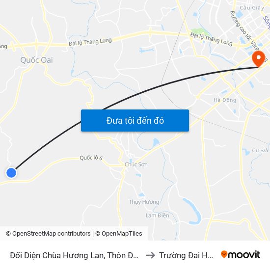 Đối Diện Chùa Hương Lan, Thôn Đông Cựu, Đông Sơn to Trường Đai Học Hà Nội map