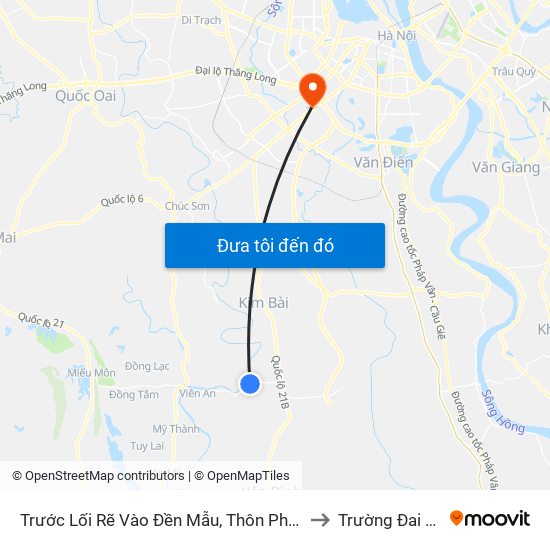 Trước Lối Rẽ Vào Đền Mẫu, Thôn Phú Khang 80m - Tỉnh Lộ 429 to Trường Đai Học Hà Nội map