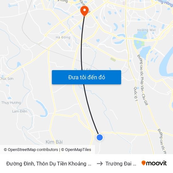 Đường Đình, Thôn Dụ Tiền Khoảng 50m-Đường Liên Thôn Xã to Trường Đai Học Hà Nội map