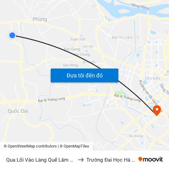 Qua Lối Vào Làng Quế Lâm 30m to Trường Đai Học Hà Nội map