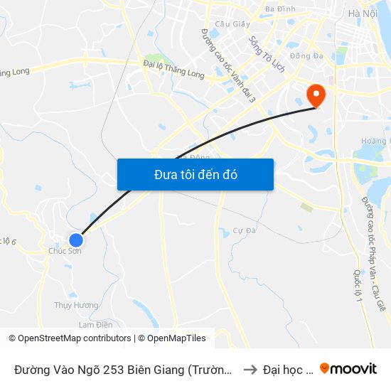 Đường Vào Ngõ 253 Biên Giang (Trường Thcs Biên Giang) - Quốc Lộ 6 to Đại học đại nam map