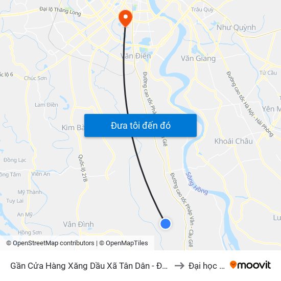 Gần Cửa Hàng Xăng Dầu Xã Tân Dân - Đường Trục Huyện Thao Chính to Đại học đại nam map