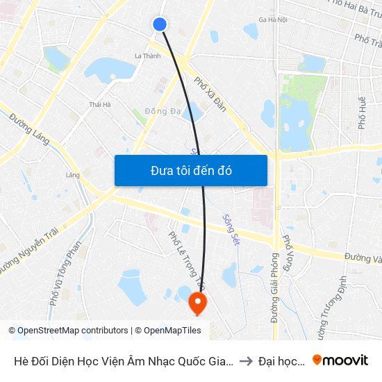 Hè Đối Diện Học Viện Âm Nhạc Quốc Gia Việt Nam - Qua Ngõ Quan Thổ 1 to Đại học đại nam map