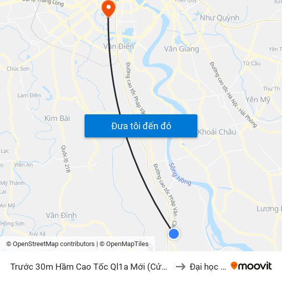 Trước 30m Hầm Cao Tốc Ql1a Mới (Cửa Hàng Sơn Nanomax) - Dt428 to Đại học đại nam map