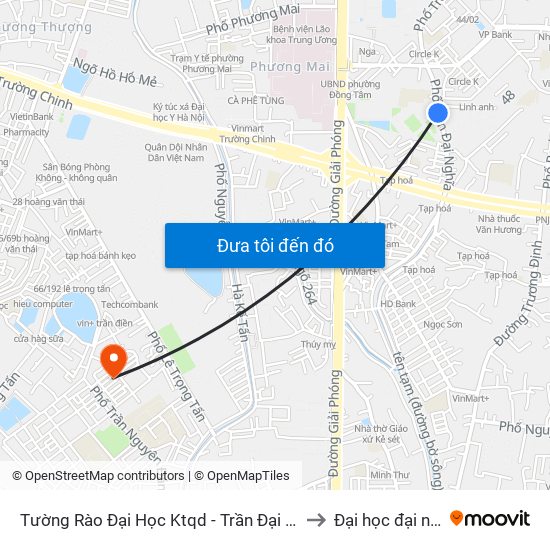 Tường Rào Đại Học Ktqd - Trần Đại Nghĩa to Đại học đại nam map