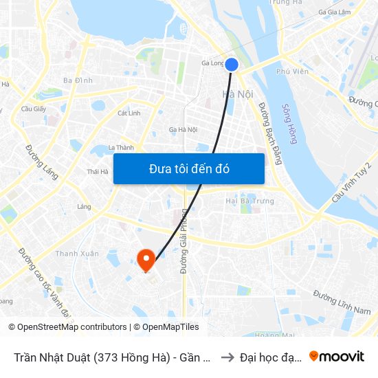 Trần Nhật Duật (373 Hồng Hà) - Gần Hàm Tử Quan to Đại học đại nam map