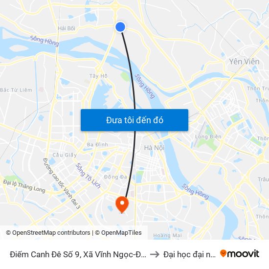 Điếm Canh Đê Số 9, Xã Vĩnh Ngọc-Đê 406 to Đại học đại nam map