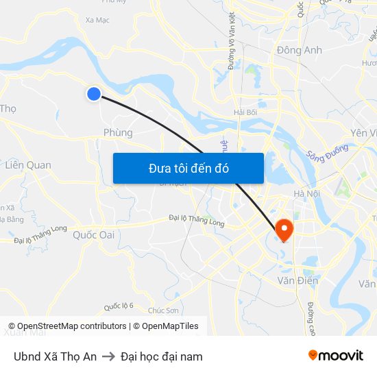 Ubnd Xã Thọ An to Đại học đại nam map