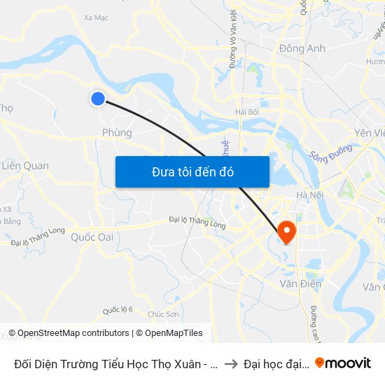 Đối Diện Trường Tiểu Học Thọ Xuân - Đan Phượng to Đại học đại nam map