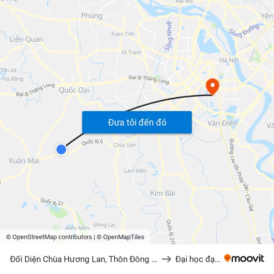 Đối Diện Chùa Hương Lan, Thôn Đông Cựu, Đông Sơn to Đại học đại nam map