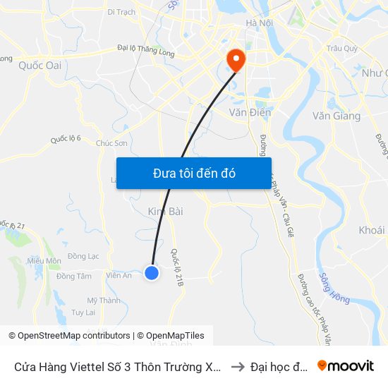 Cửa Hàng Viettel Số 3 Thôn Trường Xuân - Tỉnh Lộ 429 to Đại học đại nam map