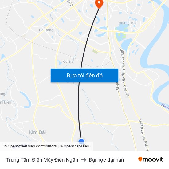 Trung Tâm Điện Máy Điền Ngân to Đại học đại nam map