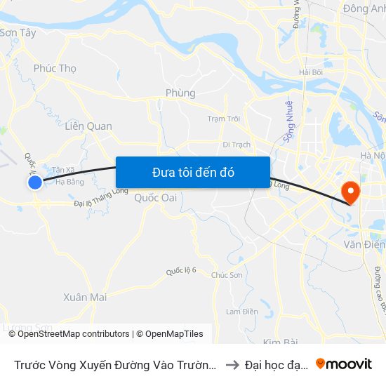 Trước Vòng Xuyến Đường Vào Trường Đh Fpt 70m to Đại học đại nam map