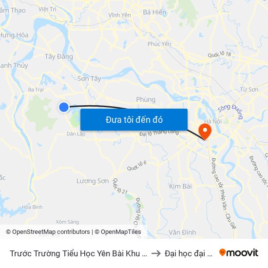 Trước Trường Tiểu Học Yên Bài Khu C, Đt87 to Đại học đại nam map