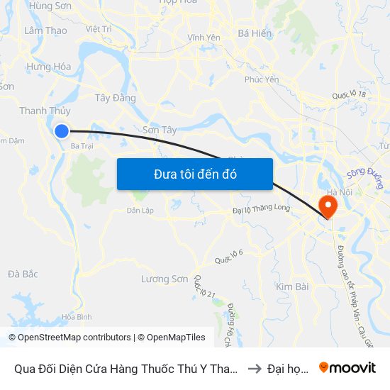 Qua Đối Diện Cửa Hàng Thuốc Thú Y Thanh Hiền 30m, Xóm 4, Thôn 3, Thuần Mỹ to Đại học đại nam map