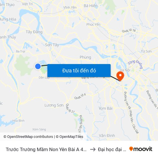 Trước Trường Mầm Non Yên Bài A 40m, Đt87 to Đại học đại nam map