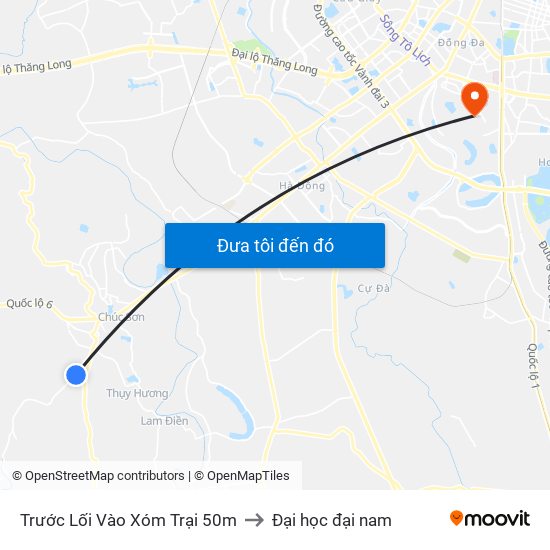 Trước Lối Vào Xóm Trại 50m to Đại học đại nam map