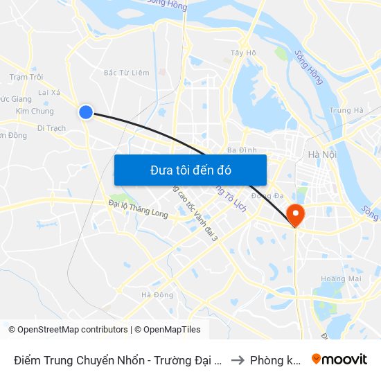 Điểm Trung Chuyển Nhổn - Trường Đại Học Công Nghiệp Hà Nội - Đường 32 to Phòng khám VIP 12 map