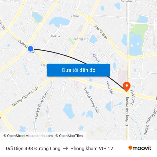 Đối Diện 498 Đường Láng to Phòng khám VIP 12 map