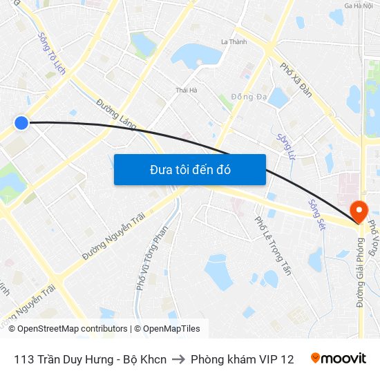 113 Trần Duy Hưng - Bộ Khcn to Phòng khám VIP 12 map