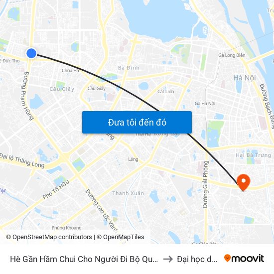 2b Phạm Văn Đồng to Đại học dân lập Phương Đông map