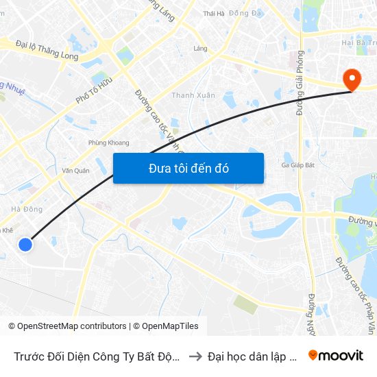 Trước Đối Diện Công Ty Bất Động Sản Vietinvest 20m to Đại học dân lập Phương Đông map