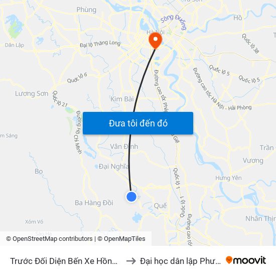 Trước Đối Diện Bến Xe Hồng Quang 30m to Đại học dân lập Phương Đông map