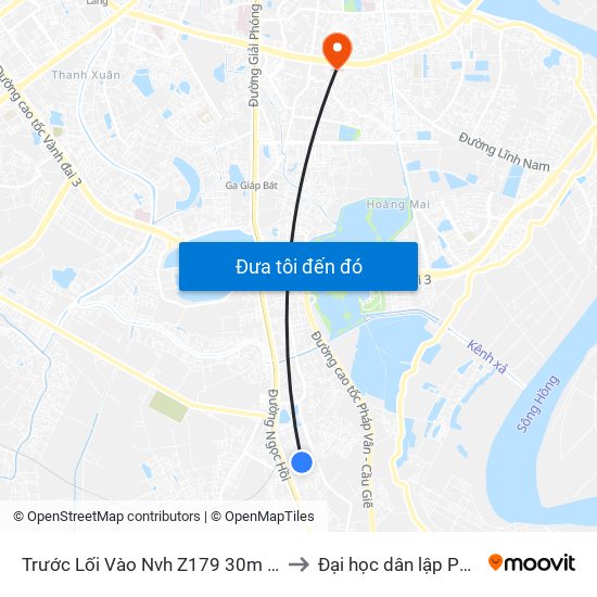 Trước Lối Vào Nvh Z179 30m Đường Quang Lai to Đại học dân lập Phương Đông map