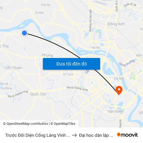 Trước Đối Diện Cổng Làng Vình Thuận - Xóm Trại 20m to Đại học dân lập Phương Đông map